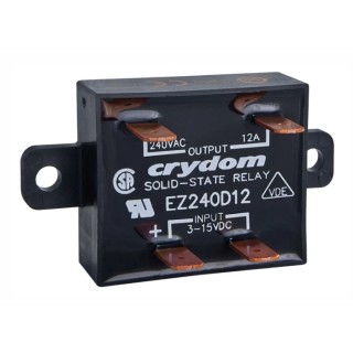 Crydom EZ Series Solid State Relay Panel Mount 12 Arms Load 280 Vrms Load 15V DC Control EZ240D12