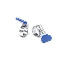 RS PRO Zinc Plated Mild Steel Worm Drive Hose Clip Thumb Screw Head 9.5mm Width, 11-16mm ID 145-0288