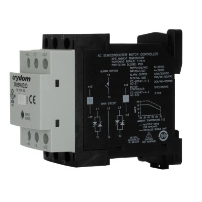 Crydom Solid State Contactor 3-Pole 20 A 1.5 kW 32V DC DIN Rail Mount DRH3P60D20