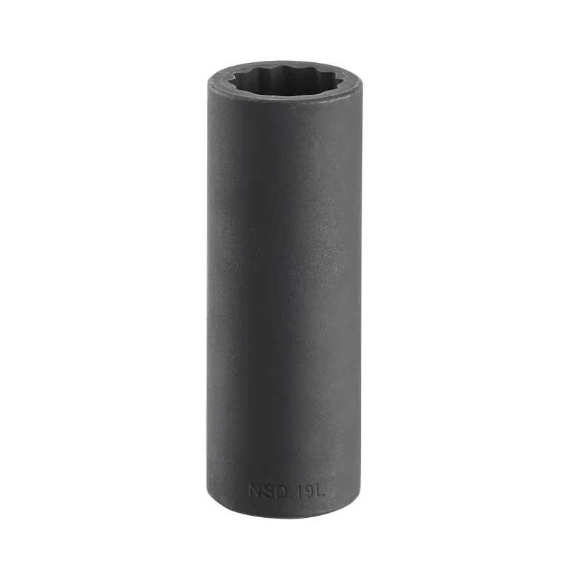 Facom Impact Socket 18 mm 1/2 in Drive, 12 Point, Chrome Molybdenum Steel, 82mm Length NSD.18L