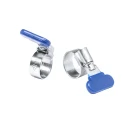 RS PRO Zinc Plated Mild Steel Thumb Screw Worm Drive Hose Clip 12mm Width 18-25mm ID 145-0291