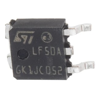 STMicroelectronics Voltage Regulator 16V 3-Pin Surface Mount Positive Polarity Quiescent Current 500μA LF50ABDT-TR