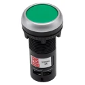 RS PRO Push Button Complete Unit Panel Mount 22 mm Cutout Green SPST Momentary Actuation IP65 145-0607