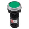 RS PRO Push Button Complete Unit Panel Mount 22 mm Cutout Green SPST Momentary Actuation IP65 145-0607