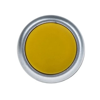 RS PRO Push Button Complete Unit Panel Mount 22 mm Cutout 230 V 6 A SPST Yellow 145-0610