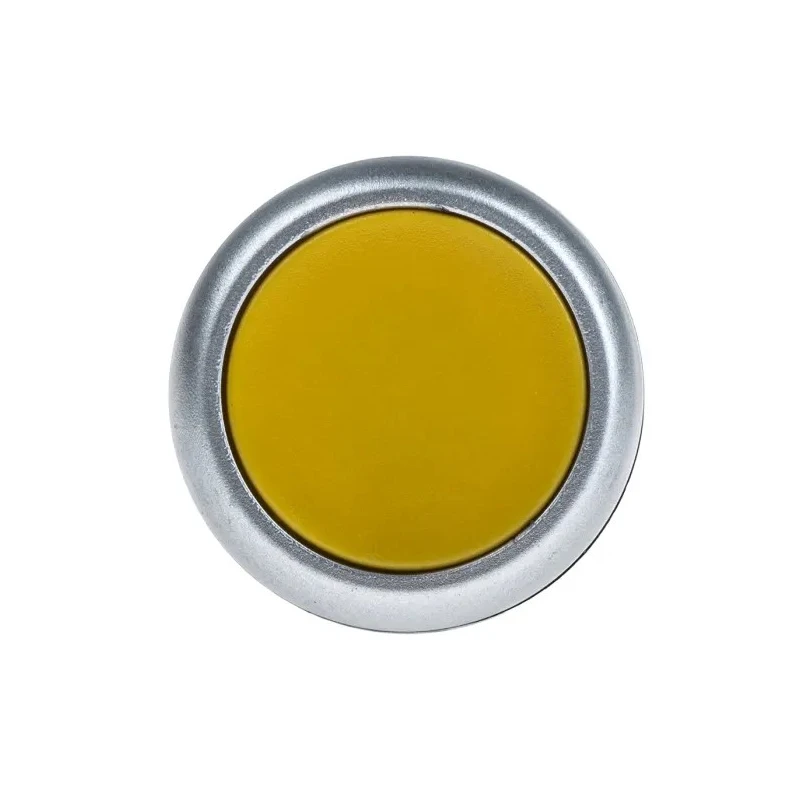 RS PRO Push Button Complete Unit Panel Mount 22 mm Cutout 230 V 6 A SPST Yellow 145-0610