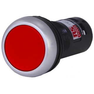 RS PRO Push Button Complete Unit, Panel Mount, 22 mm Cutout, Red, SPDT, IP65 145-0611