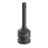 Facom 30 mm 1/2 in Drive Torx Impact Socket, Chrome Molybdenum Steel, Phosphate Finish, 78mm Length NSX.30L