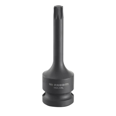 Facom 45 mm 1/2 in Drive Torx Impact Socket, Chrome Molybdenum Steel, 78mm Length NSX.45L
