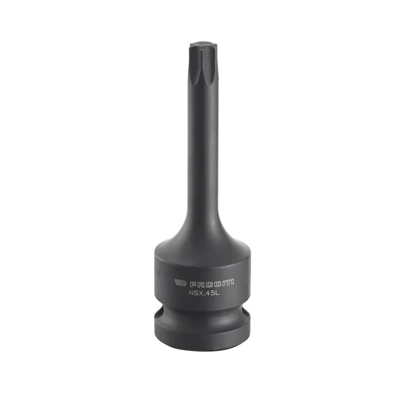 Facom Impact Socket 50 mm Torx 1/2 in Drive, Phosphate Finish, 78mm Length NSX.50L