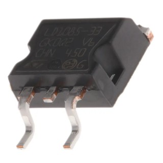 STMicroelectronics Linear Voltage Regulator, 30V Maximum Input, 3-Pin Surface Mount LD1085D2T33R