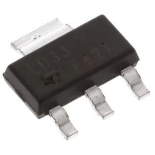 STMicroelectronics Voltage Regulator SOT-223 4-Pin 15V 800mA LD1117S33CTR
