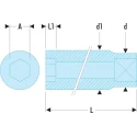 Facom 1/4 in Drive 9 mm 12 Point Square Socket, Chrome Vanadium Steel, Bright Chrome Finish, 50mm Overall Length R.9EL