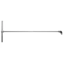 Facom 1/2 in Square Extra Long T-Handle with Universal Joint Socket T-Handle, Chrome Finish, Steel, 700mm Overall S.228