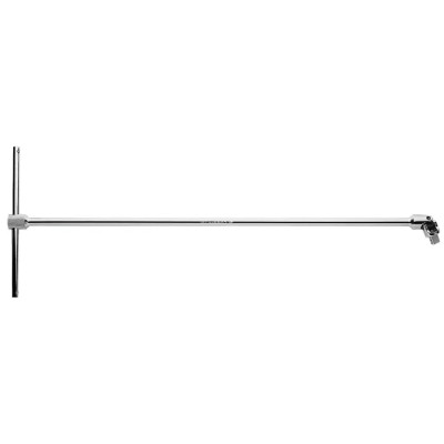 Facom 1/2 in Square Extra Long T-Handle with Universal Joint Socket T-Handle, Chrome Finish, Steel, 700mm Overall S.228