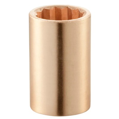 Facom 1/2 in Drive 23 mm 12 Point Square Socket Beryllium Copper Alloy 43mm Overall Length S.23SR