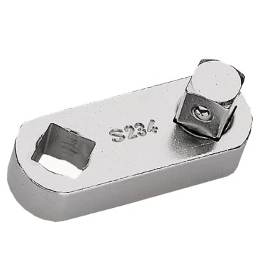 Facom 1/2 in Square Adapter Socket Driver, Bright Chrome Steel, 65mm Overall Length S.234