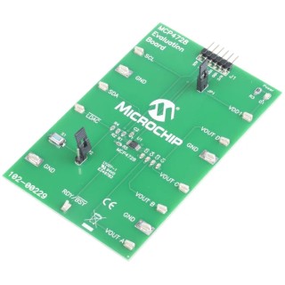 Microchip Signal Conversion Development Kit MCP4728EV 12-Bit Quad DAC, I²C, -40°C to +125°C MCP4728EV