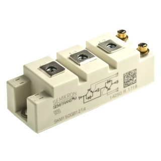Semikron Danfoss N-Channel IGBT Module 232 A 1200 V 7-Pin SEMITRANS Panel SKM150GB12T4