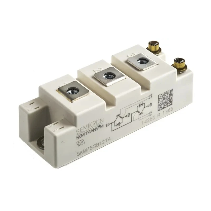 Semikron Danfoss N-Channel IGBT Module Dual IGBT 115 A 1200 V 7-Pin SEMITRANS Panel SKM75GB12T4