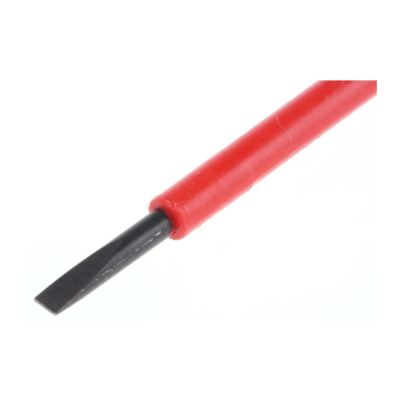 CK Insulated Screwdriver, 100 mm Blade, 3 mm Tip, Bi-Material Handle, VDE/1000V Approved T49144-030