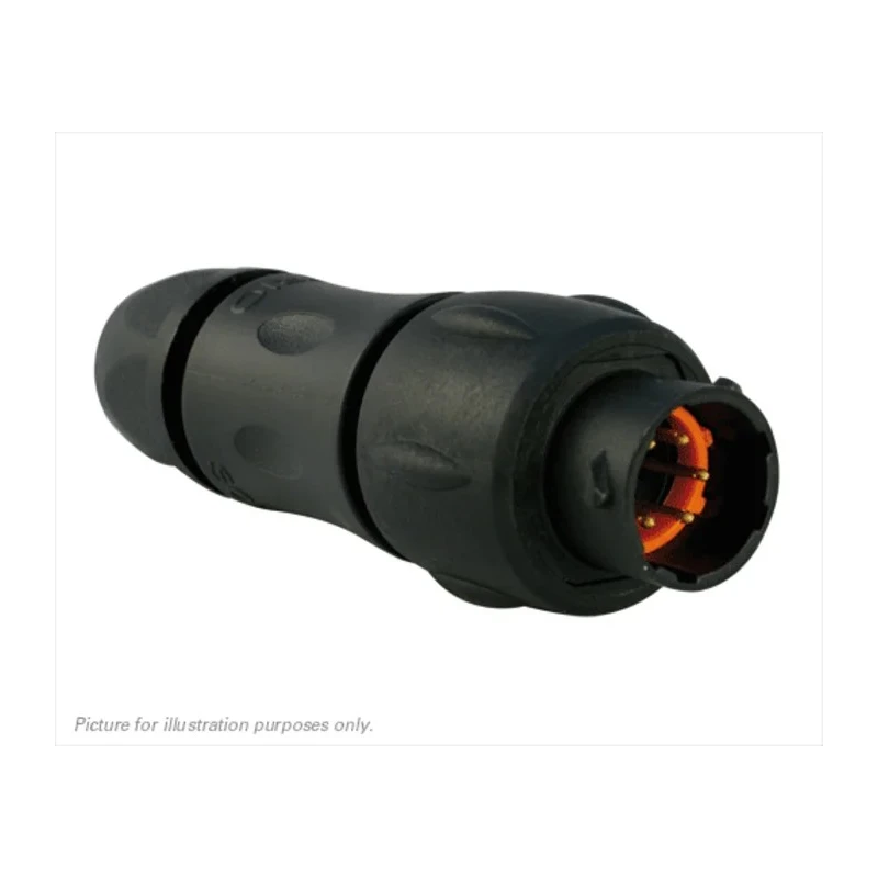 Souriau Sunbank by Eaton Circular Connector Standard Size, 6 Contacts, In-Line Mount, Plug, Male, IP68 IP69K UTS1JC106P