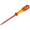 CK Insulated Screwdriver 3.5 mm Tip, 100 mm Blade, VDE 1000V Approved T49144-035