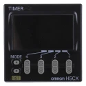 Omron Series Panel Timer Relay, 1-Contact, 100V ac to 240V ac, 0.001 s to 9999 h Timing Range, Multifunction SPDT Switch H5CX