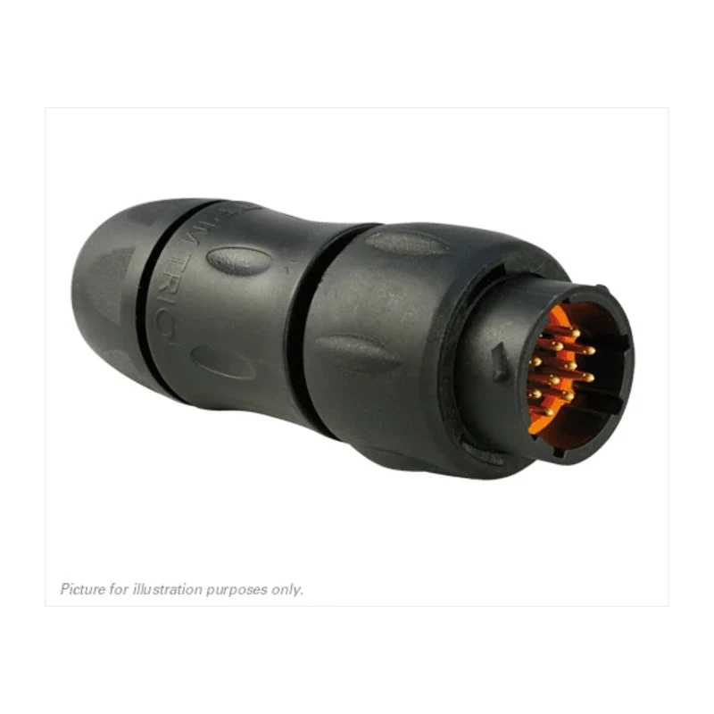 Souriau Sunbank by Eaton Circular Connector In-Line Plug Male 10 Contacts IP68 IP69K 50V 6A UTS1JC1210P