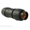 Souriau Sunbank by Eaton Circular Connector In-Line Plug Male 10 Contacts IP68 IP69K 50V 6A UTS1JC1210P