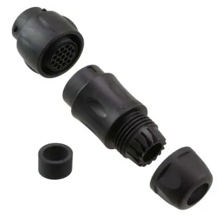 Souriau Sunbank by Eaton Circular Connector, 19 Contacts, In-Line Mount, Standard Size, Plug, Male, IP68/IP69K UTS1JC1419P