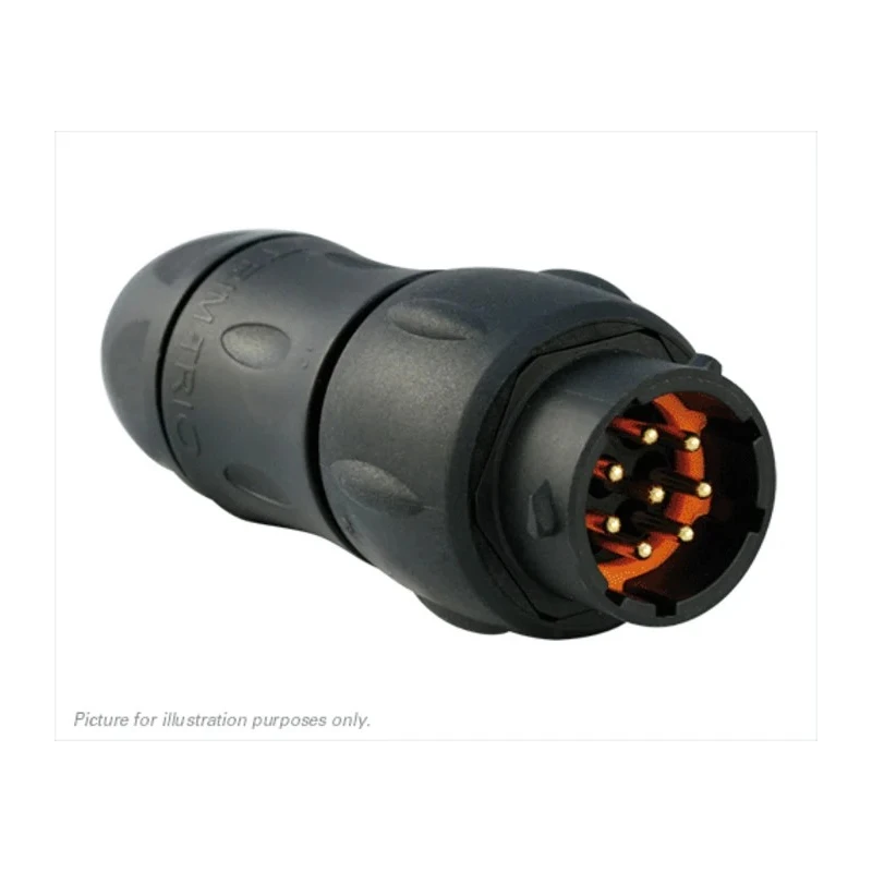 Souriau Sunbank by Eaton Circular Connector, 8 Contacts, In-Line, Standard Size, Plug, Male, IP68/IP69K, 32V UTS1JC128P