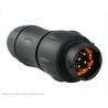 Souriau Sunbank by Eaton Circular Connector, 8 Contacts, In-Line, Standard Size, Plug, Male, IP68/IP69K, 32V UTS1JC128P