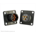 Souriau Sunbank by Eaton Circular Connector, 3 Contacts, Flange Mount, Plug Male, Standard Size, 600V, 7A UTS08E3P