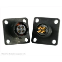 Souriau Sunbank by Eaton Circular Connector 4 Contacts Flange Plug Female IP68 IP69K 600V 7A UTS08E4S
