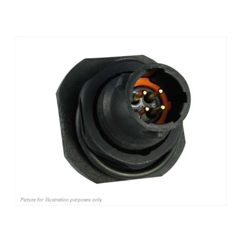 Souriau Sunbank by Eaton Circular Connector 4 Contacts Panel Mount Plug Male IP68 IP69K 600V 7A UTS78E4P
