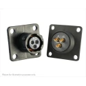 Souriau Sunbank by Eaton Circular Connector, 3 Contacts, Flange Mount, Standard Size, Plug Female, IP68 IP69K UTS08E3S