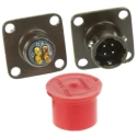 Souriau Sunbank by Eaton MIL Spec Circular Connector Copper Alloy Straight 4 Way Panel Mount 7.5A 125°C 85102E84P50