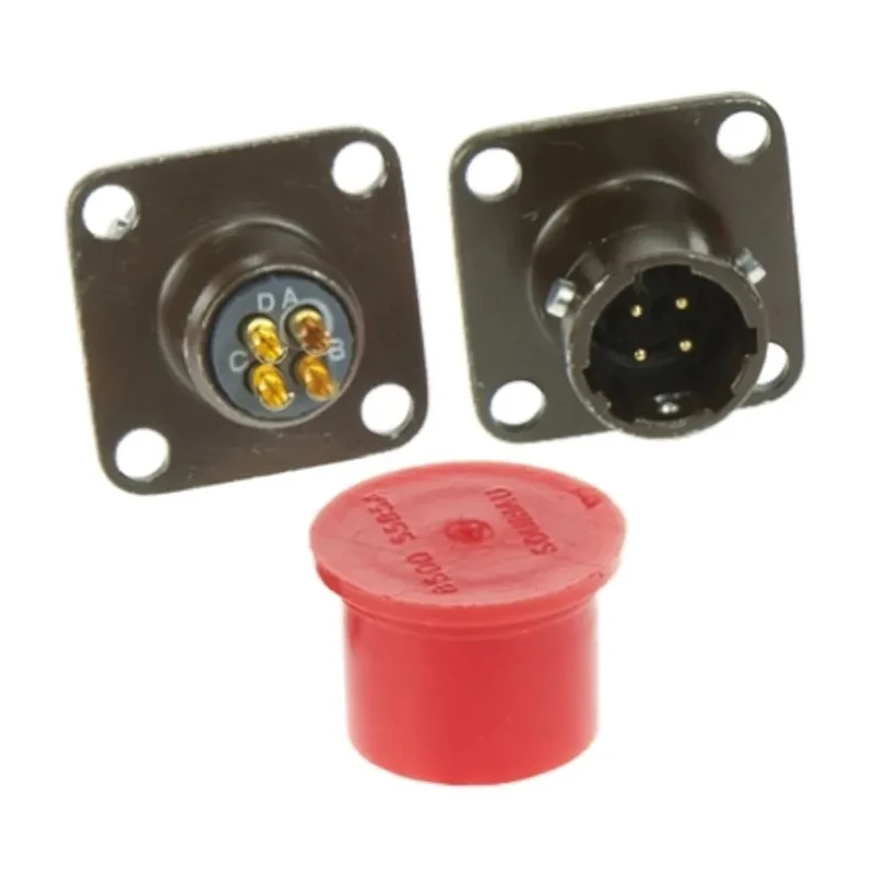 Souriau Sunbank by Eaton MIL Spec Circular Connector Copper Alloy Straight 4 Way Panel Mount 7.5A 125°C 85102E84P50