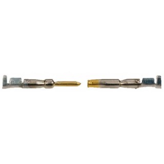 Souriau Sunbank by Eaton Male Crimp Circular Connector Contact, Contact Size 20, Wire Size 18 and 24 AWG, Gold CM10PC10MQ