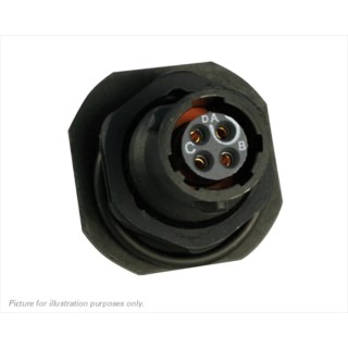 Souriau Sunbank by Eaton Circular Connector 4 Contacts Panel Mount Plug Female IP68 IP69K 600V 7A Thermoplastic UTS78E4S
