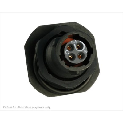 Souriau Sunbank by Eaton Circular Connector 4 Contacts Panel Mount Plug Female IP68 IP69K 600V 7A Thermoplastic UTS78E4S