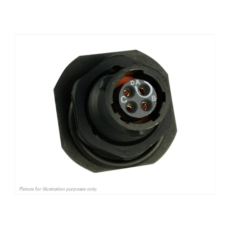 Souriau Sunbank by Eaton Circular Connector 4 Contacts Panel Mount Plug Female IP68 IP69K 600V 7A Thermoplastic UTS78E4S
