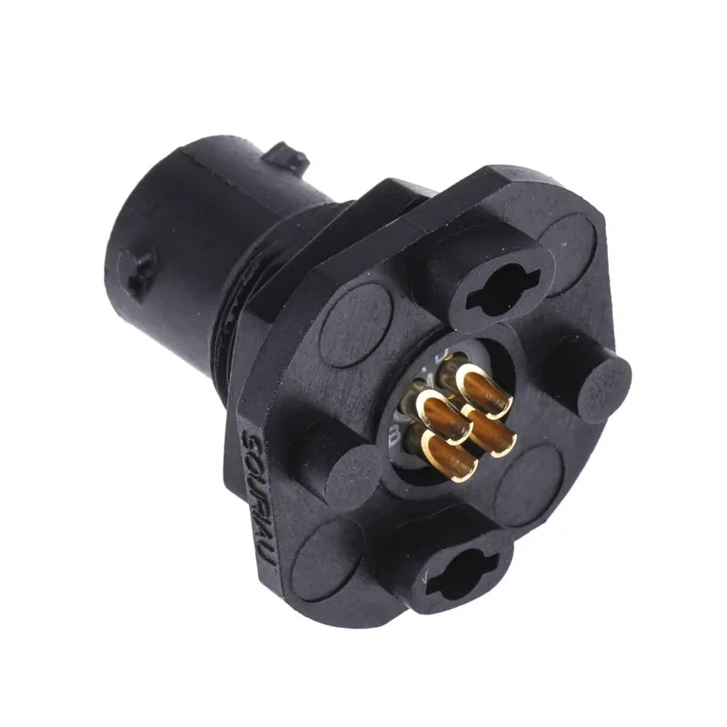 Souriau Sunbank by Eaton Circular Connector 4 Contacts Panel Mount Plug Female IP68 IP69K 600V 7A Thermoplastic UTS78E4S