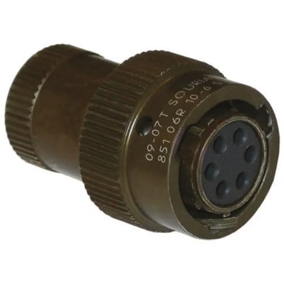 Souriau Sunbank by Eaton MIL Spec Circular Connector Copper Alloy Straight 26 Way Cable Male Contacts Shell 85106EC1626P50