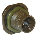 Souriau Sunbank by Eaton MIL Spec Circular Connector 4 Contacts 7.5A Panel Mount Straight Brown Copper Alloy 85107A84P50