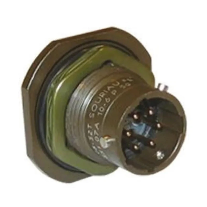 Souriau Sunbank by Eaton MIL Spec Circular Connector 4 Contacts 7.5A Panel Mount Straight Brown Copper Alloy 85107A84P50