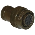 Souriau Sunbank by Eaton MIL Spec Circular Connector Copper Alloy Straight 6 Way Male Contacts 7.5A 85106T106P50