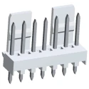Molex Mini-Latch Series Straight Through Hole Pin Header, 7 Contacts, 2.5 mm Pitch, 1 Row, Unshrouded 22-04-1071