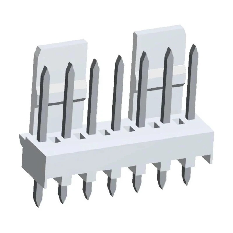 Molex Mini-Latch Series Straight Through Hole Pin Header, 7 Contacts, 2.5 mm Pitch, 1 Row, Unshrouded 22-04-1071